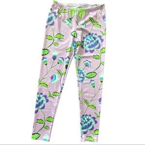 Lolly Wolly Purple Floral Pants Medium